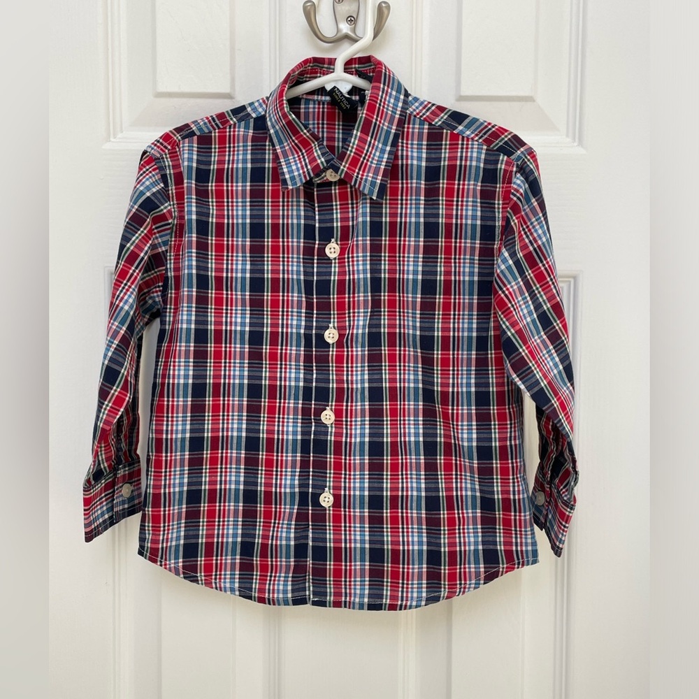 Nautica boys button down shirt
